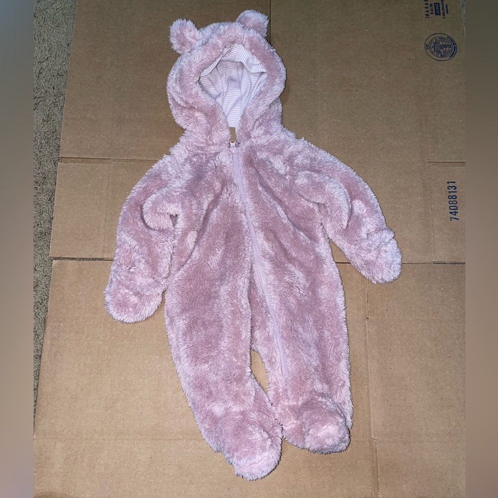 Carter's Soft Pink Fleece Footie